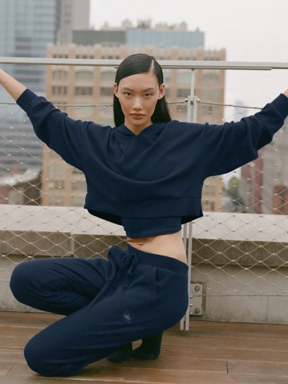 Alo Yoga MUSE Sweat Set Navy Blue